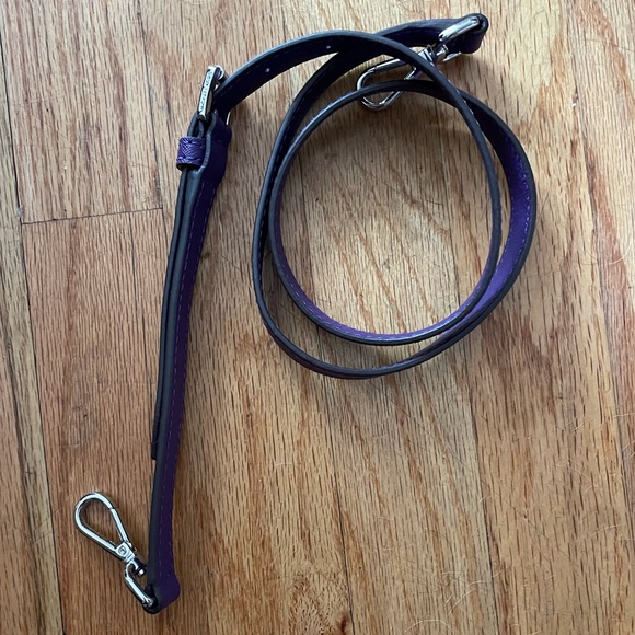 Michael Kors Purple Purse Leather Never Used - Picture 3 of 5